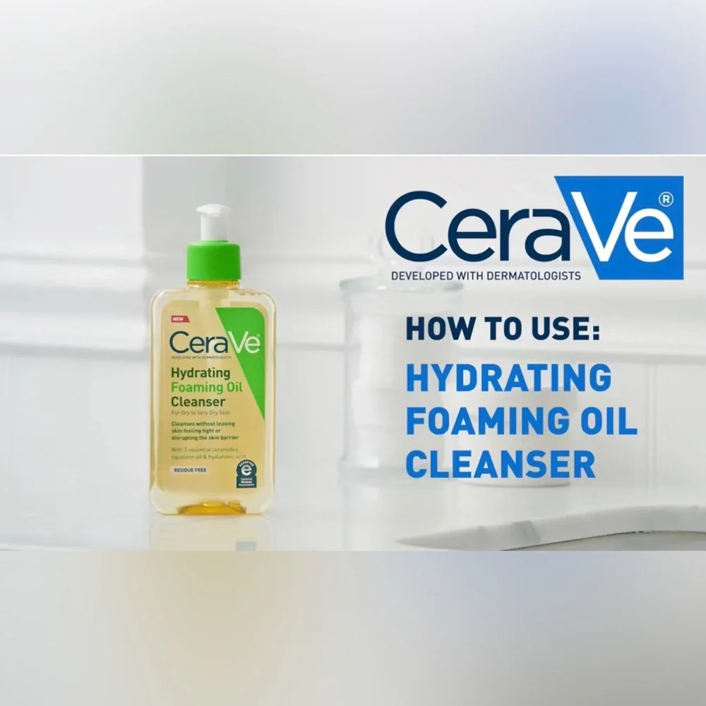 3 PACKS OF CeraVe Hydrating Oil Face Cleanser 8 fl‎ oz